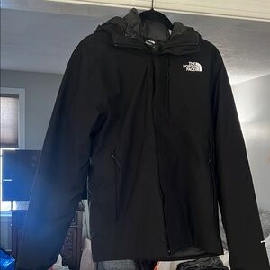 The North Face Men's Black waterproof ski jacket